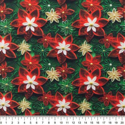 tecido-3d-flores-de-natal-fundo-verde-20-cm-11186