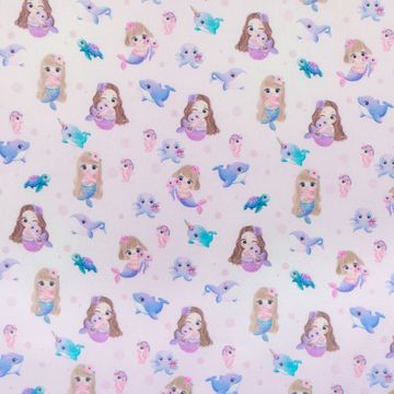 tecido-tricoline-digital-pequenas-sereias-fundo-rosa-30cm-11301 tecido-tricoline-digital-pequenas-sereias-fundo-rosa-30cm-11301