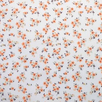 tricoline-flor-laranja-fundo-creme-della-aviamentos tricoline-flor-laranja-fundo-creme-della-aviamentos