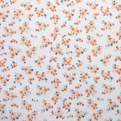 tricoline-flor-laranja-fundo-creme-della-aviamentos