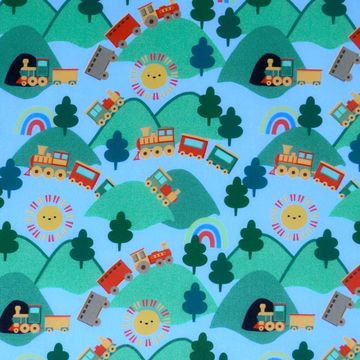 tricoline-trenzinho-fundo-verde-della-aviamentos tricoline-trenzinho-fundo-verde-della-aviamentos