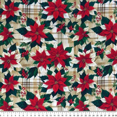 tricoline-digital-flor-de-poinsetia-natalino-30-della-aviamentos